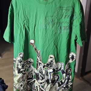 Green 3XL Basketball Graphic T-Shirt 1-1017